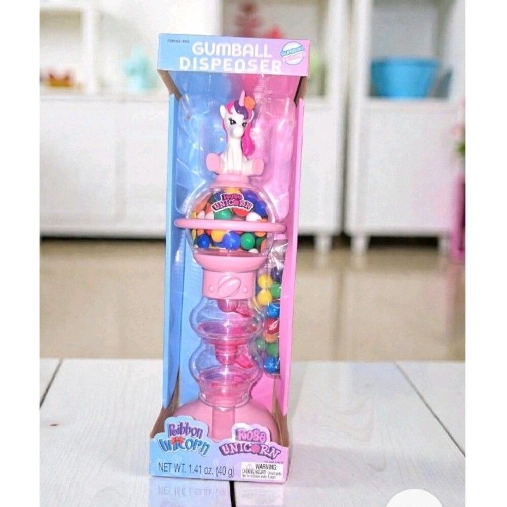 Unicorn Spiral Fun Gumball Dispenser